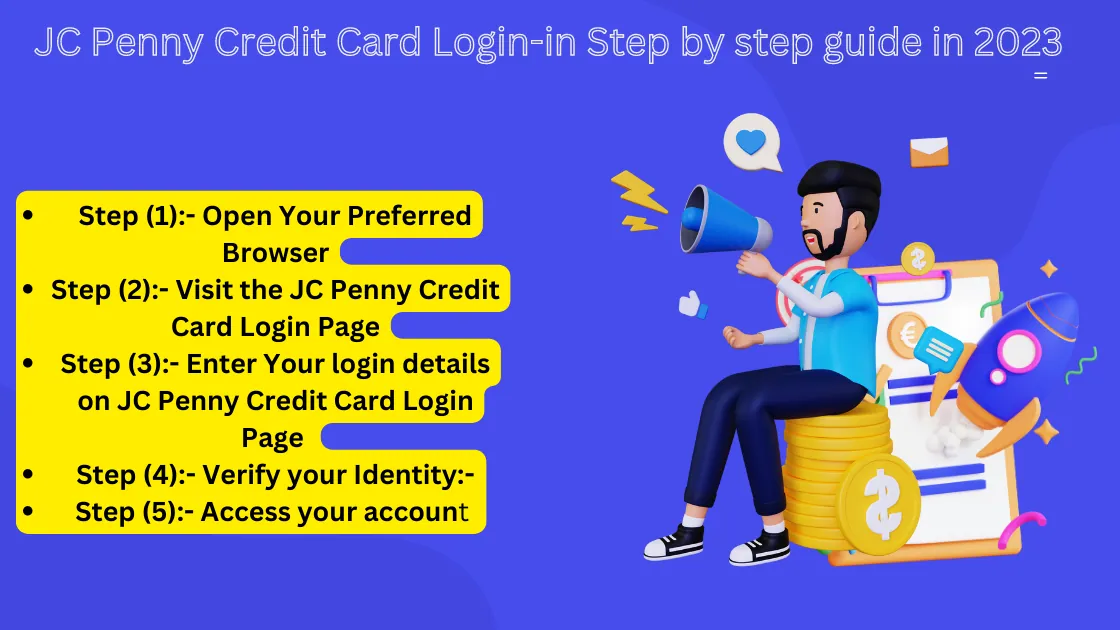 JC Penny Credit Card Login-in Step by step guide in 2023