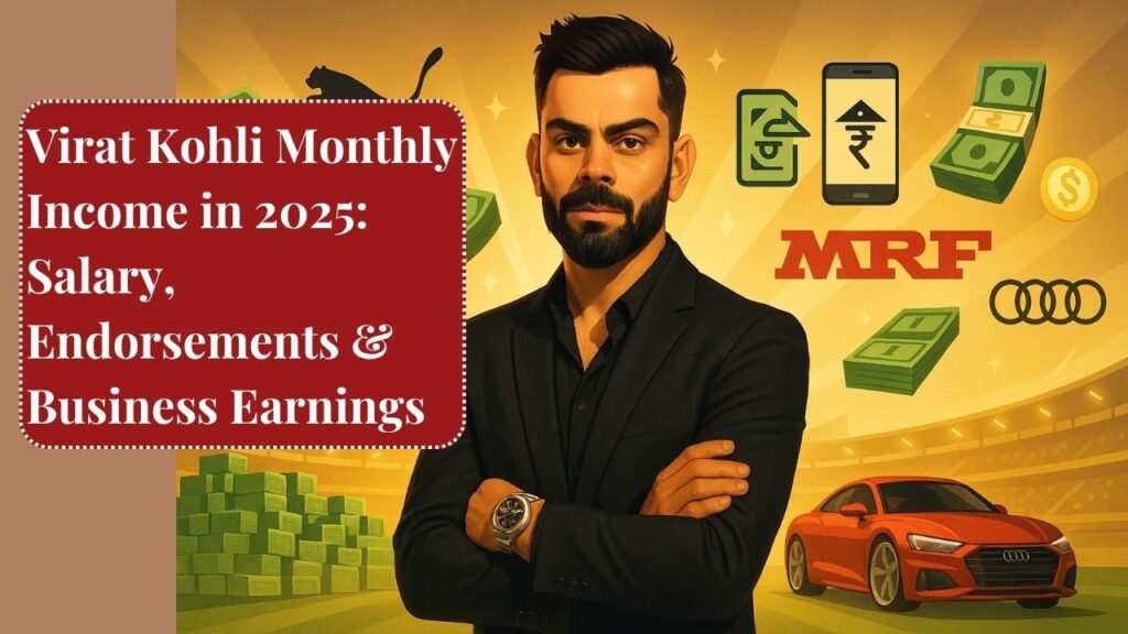 Virat Kohli Monthly Income in 2025: Salary, Endorsements & Business Earnings